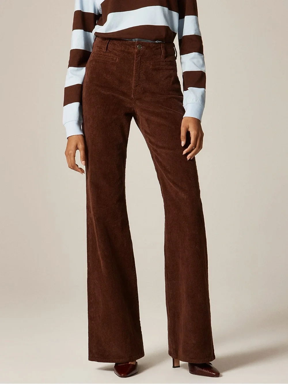 J. Crew Brown Corduroy Boot-Cut Pants